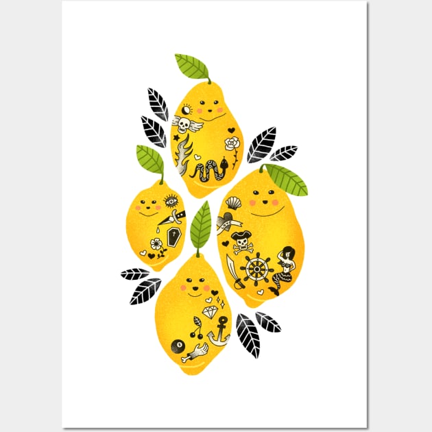 Tattooed Lemons Wall Art by elisabethfredriksson